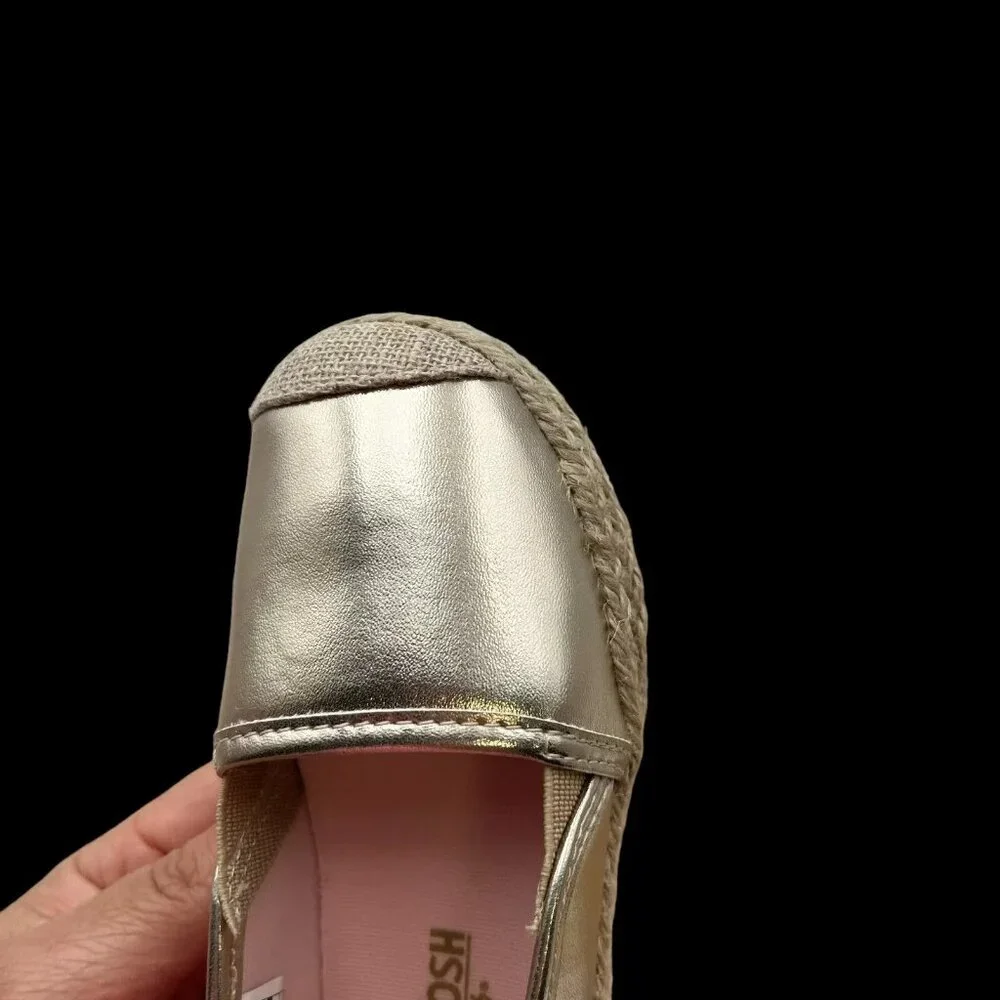 Oshkosh Toddler Girls Slip-on‎ Casual Shoes Size 7 Gold Metallic Finish